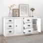 vidaXL Sideboards 2 Stk. Weiß Holzwerkstoff vidaXL Sideboards 2 Stk. Weiß Holzwerkstoff
