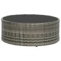 vidaXL 7-tlg. Garten-Lounge-Set mit Auflagen Poly Rattan Grau vidaXL 7-tlg. Garten-Lounge-Set mit Auflagen Poly Rattan Grau