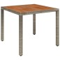 vidaXL 5-tlg. Garten-Essgruppe mit Kissen Grau Poly Rattan vidaXL 5-tlg. Garten-Essgruppe mit Kissen Grau Poly Rattan