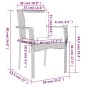 vidaXL 5-tlg. Garten-Essgruppe mit Kissen Grau Poly Rattan vidaXL 5-tlg. Garten-Essgruppe mit Kissen Grau Poly Rattan