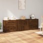 vidaXL Sideboards 3 Stk. Braun Eichen-Optik Holzwerkstoff vidaXL Sideboards 3 Stk. Braun Eichen-Optik Holzwerkstoff