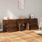 vidaXL Sideboards 3 Stk. Braun Eichen-Optik Holzwerkstoff vidaXL Sideboards 3 Stk. Braun Eichen-Optik Holzwerkstoff