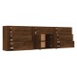 vidaXL Sideboards 3 Stk. Braun Eichen-Optik Holzwerkstoff vidaXL Sideboards 3 Stk. Braun Eichen-Optik Holzwerkstoff