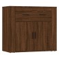 vidaXL Sideboards 3 Stk. Braun Eichen-Optik Holzwerkstoff vidaXL Sideboards 3 Stk. Braun Eichen-Optik Holzwerkstoff
