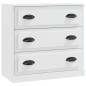 vidaXL Sideboards 3 Stk. Weiß Holzwerkstoff vidaXL Sideboards 3 Stk. Weiß Holzwerkstoff