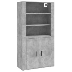 vidaXL Highboard Betongrau Holzwerkstoff