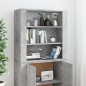 vidaXL Highboard Betongrau Holzwerkstoff vidaXL Highboard Betongrau Holzwerkstoff