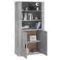 vidaXL Highboard Betongrau Holzwerkstoff vidaXL Highboard Betongrau Holzwerkstoff