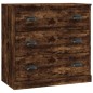 vidaXL Sideboards 3 Stk. Räuchereiche Holzwerkstoff vidaXL Sideboards 3 Stk. Räuchereiche Holzwerkstoff