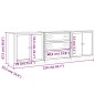 vidaXL Sideboards 3 Stk. Räuchereiche Holzwerkstoff vidaXL Sideboards 3 Stk. Räuchereiche Holzwerkstoff