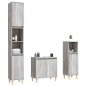 vidaXL 3-tlg. Badmöbel-Set Grau Sonoma Holzwerkstoff vidaXL 3-tlg. Badmöbel-Set Grau Sonoma Holzwerkstoff