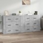 vidaXL Sideboards 2 Stk. Betongrau Holzwerkstoff vidaXL Sideboards 2 Stk. Betongrau Holzwerkstoff
