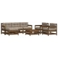 vidaXL 7-tlg. Garten-Lounge-Set mit Kissen Honigbraun Massivholz vidaXL 7-tlg. Garten-Lounge-Set mit Kissen Honigbraun Massivholz