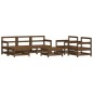 vidaXL 7-tlg. Garten-Lounge-Set mit Kissen Honigbraun Massivholz vidaXL 7-tlg. Garten-Lounge-Set mit Kissen Honigbraun Massivholz