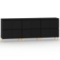 vidaXL Sideboards 3 Stk. Schwarz 60x35x70 cm Holzwerkstoff vidaXL Sideboards 3 Stk. Schwarz 60x35x70 cm Holzwerkstoff