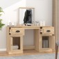 vidaXL Schminktisch mit Spiegel Sonoma-Eiche 130x50x132,5 cm vidaXL Schminktisch mit Spiegel Sonoma-Eiche 130x50x132,5 cm