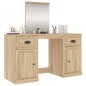 vidaXL Schminktisch mit Spiegel Sonoma-Eiche 130x50x132,5 cm vidaXL Schminktisch mit Spiegel Sonoma-Eiche 130x50x132,5 cm
