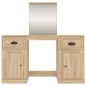 vidaXL Schminktisch mit Spiegel Sonoma-Eiche 130x50x132,5 cm vidaXL Schminktisch mit Spiegel Sonoma-Eiche 130x50x132,5 cm