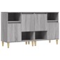 vidaXL Sideboards 2 Stk. Grau Sonoma 60x35x70 cm Holzwerkstoff vidaXL Sideboards 2 Stk. Grau Sonoma 60x35x70 cm Holzwerkstoff