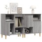 vidaXL Sideboards 2 Stk. Grau Sonoma 60x35x70 cm Holzwerkstoff vidaXL Sideboards 2 Stk. Grau Sonoma 60x35x70 cm Holzwerkstoff