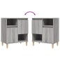 vidaXL Sideboards 2 Stk. Grau Sonoma 60x35x70 cm Holzwerkstoff vidaXL Sideboards 2 Stk. Grau Sonoma 60x35x70 cm Holzwerkstoff