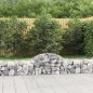 vidaXL Gabionen mit Hochbogen 3 Stk. 200x50x40/60 cm Verzinktes Eisen vidaXL Gabionen mit Hochbogen 3 Stk. 200x50x40/60 cm Verzinktes Eisen