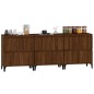 vidaXL Sideboards 3 Stk. Braun Eichen-Optik 60x35x70 cm Holzwerkstoff vidaXL Sideboards 3 Stk. Braun Eichen-Optik 60x35x70 cm Holzwerkstoff