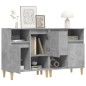 vidaXL Sideboards 2 Stk. Betongrau 60x35x70 cm Holzwerkstoff vidaXL Sideboards 2 Stk. Betongrau 60x35x70 cm Holzwerkstoff