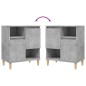 vidaXL Sideboards 2 Stk. Betongrau 60x35x70 cm Holzwerkstoff vidaXL Sideboards 2 Stk. Betongrau 60x35x70 cm Holzwerkstoff