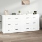vidaXL Sideboards 2 Stk. Hochglanz-Weiß Holzwerkstoff vidaXL Sideboards 2 Stk. Hochglanz-Weiß Holzwerkstoff