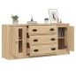 vidaXL Sideboards 3 Stk. Sonoma-Eiche Holzwerkstoff vidaXL Sideboards 3 Stk. Sonoma-Eiche Holzwerkstoff