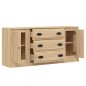 vidaXL Sideboards 3 Stk. Sonoma-Eiche Holzwerkstoff vidaXL Sideboards 3 Stk. Sonoma-Eiche Holzwerkstoff