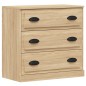 vidaXL Sideboards 3 Stk. Sonoma-Eiche Holzwerkstoff vidaXL Sideboards 3 Stk. Sonoma-Eiche Holzwerkstoff