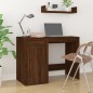 vidaXL Schreibtisch mit Stauraum Braun Eichen-Optik Holzwerkstoff vidaXL Schreibtisch mit Stauraum Braun Eichen-Optik Holzwerkstoff