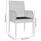 vidaXL 5-tlg. Garten-Essgruppe mit Kissen Schwarz Poly Rattan vidaXL 5-tlg. Garten-Essgruppe mit Kissen Schwarz Poly Rattan