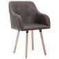 Esszimmerstühle 2 Stk. Taupe Stoff Esszimmerstühle 2 Stk. Taupe Stoff