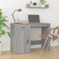 vidaXL Schreibtisch mit Stauraum Grau Sonoma Holzwerkstoff vidaXL Schreibtisch mit Stauraum Grau Sonoma Holzwerkstoff
