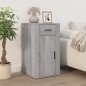 vidaXL Schreibtisch mit Stauraum Grau Sonoma Holzwerkstoff vidaXL Schreibtisch mit Stauraum Grau Sonoma Holzwerkstoff