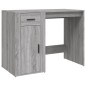 vidaXL Schreibtisch mit Stauraum Grau Sonoma Holzwerkstoff vidaXL Schreibtisch mit Stauraum Grau Sonoma Holzwerkstoff