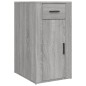 vidaXL Schreibtisch mit Stauraum Grau Sonoma Holzwerkstoff vidaXL Schreibtisch mit Stauraum Grau Sonoma Holzwerkstoff