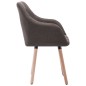 Esszimmerstühle 2 Stk. Taupe Stoff Esszimmerstühle 2 Stk. Taupe Stoff