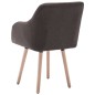 Esszimmerstühle 2 Stk. Taupe Stoff Esszimmerstühle 2 Stk. Taupe Stoff