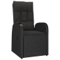 vidaXL 5-tlg. Garten-Essgruppe mit Kissen Schwarz Poly Rattan vidaXL 5-tlg. Garten-Essgruppe mit Kissen Schwarz Poly Rattan