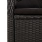 vidaXL 5-tlg. Garten-Essgruppe mit Kissen Schwarz Poly Rattan vidaXL 5-tlg. Garten-Essgruppe mit Kissen Schwarz Poly Rattan