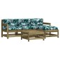 vidaXL 5-tlg. Garten-Lounge-Set mit Kissen Imprägniertes Kiefernholz vidaXL 5-tlg. Garten-Lounge-Set mit Kissen Imprägniertes Kiefernholz