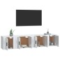 vidaXL 4-tlg. TV-Schrank-Set Hochglanz-Weiß Holzwerkstoff vidaXL 4-tlg. TV-Schrank-Set Hochglanz-Weiß Holzwerkstoff