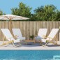 vidaXL Strandtücher 4 Stk. Weiß 60x135 cm Stoff 400 GSM vidaXL Strandtücher 4 Stk. Weiß 60x135 cm Stoff 400 GSM