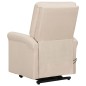 Massagesessel mit Aufstehhilfe Creme Stoff Massagesessel mit Aufstehhilfe Creme Stoff