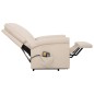Massagesessel mit Aufstehhilfe Creme Stoff Massagesessel mit Aufstehhilfe Creme Stoff