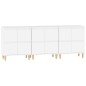vidaXL Sideboards 3 Stk. Weiß 60x35x70 cm Holzwerkstoff vidaXL Sideboards 3 Stk. Weiß 60x35x70 cm Holzwerkstoff